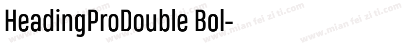 HeadingProDouble Bol字体转换